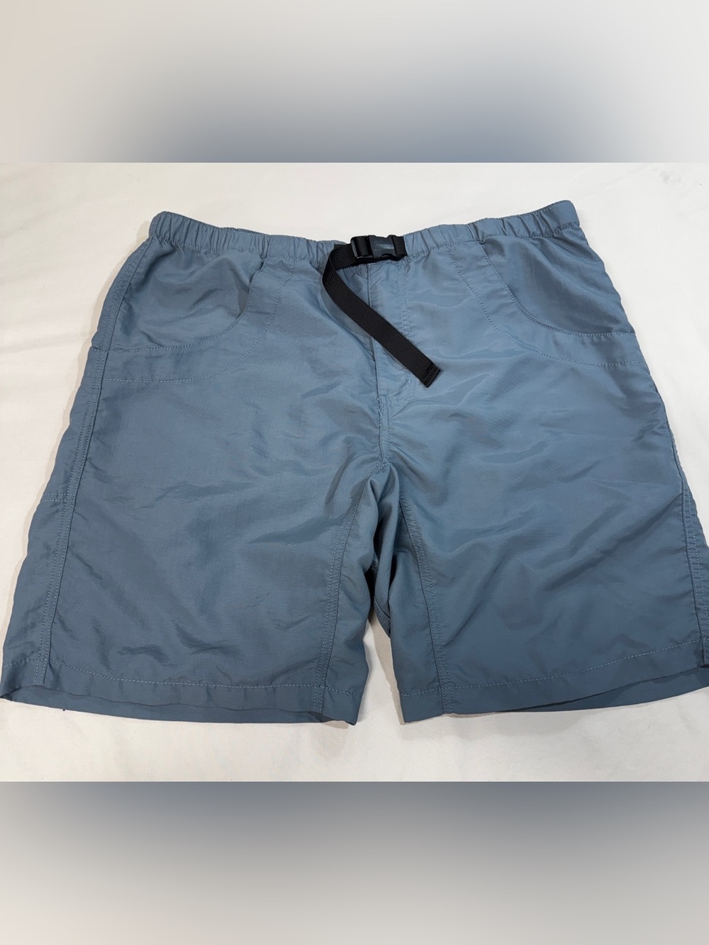 Kavu Big Eddy Shorts Mens XL Gray Belted Nylon Gorpcore Hiking Lightweight